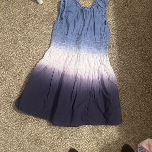J. Crew Blue and Purple Kids Casual Dress
